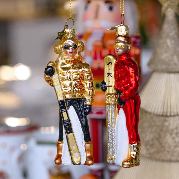 Елочная игрушка Vondels Лыжник / 3232250125043