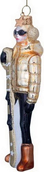 Елочная игрушка Vondels Лыжница / 4232250130015