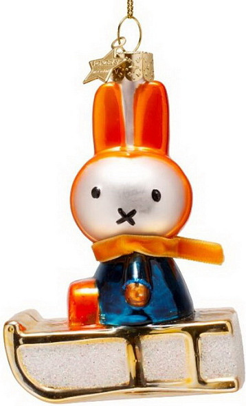 Елочная игрушка Vondels Миффи на санях / 4250999110372 - фото