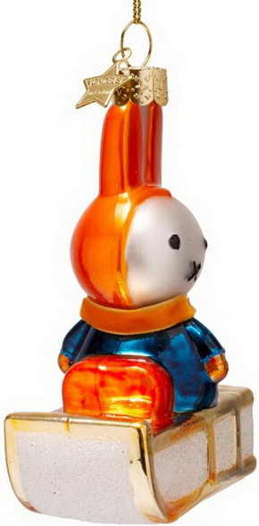 Елочная игрушка Vondels Миффи на санях / 4250999110372