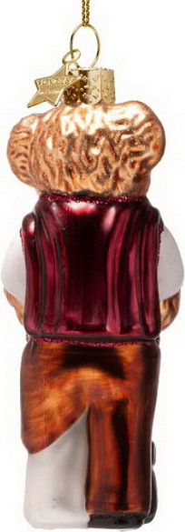 Елочная игрушка Vondels Мишка гольфист / 4250999110037