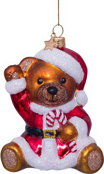 Елочная игрушка Vondels Мишка рождественский / 1232230096013 - фото