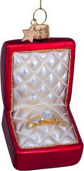 Елочная игрушка Vondels Помолвочное кольцо / 2227000090031 - фото