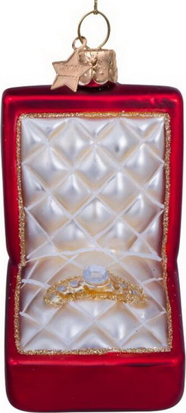 Елочная игрушка Vondels Помолвочное кольцо / 2227000090031