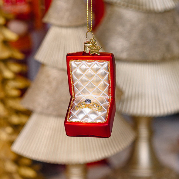 Елочная игрушка Vondels Помолвочное кольцо / 2227000090031