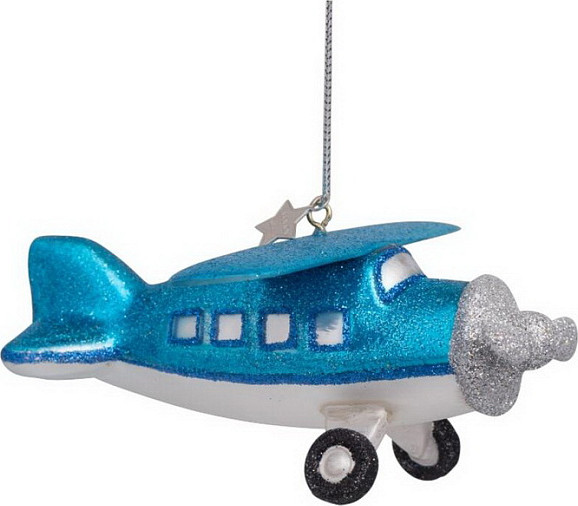 Елочная игрушка Vondels Самолетик / 1207000999535 - фото