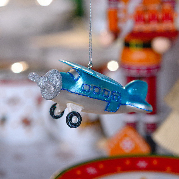 Елочная игрушка Vondels Самолетик / 1207000999535