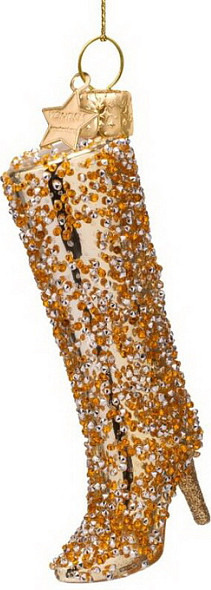 Елочная игрушка Vondels Сапог с бриллиантами / 2250101105014 - фото