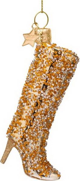 Елочная игрушка Vondels Сапог с бриллиантами / 2250101105014