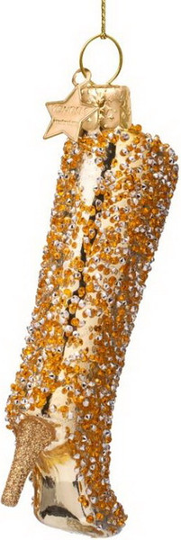 Елочная игрушка Vondels Сапог с бриллиантами / 2250101105014