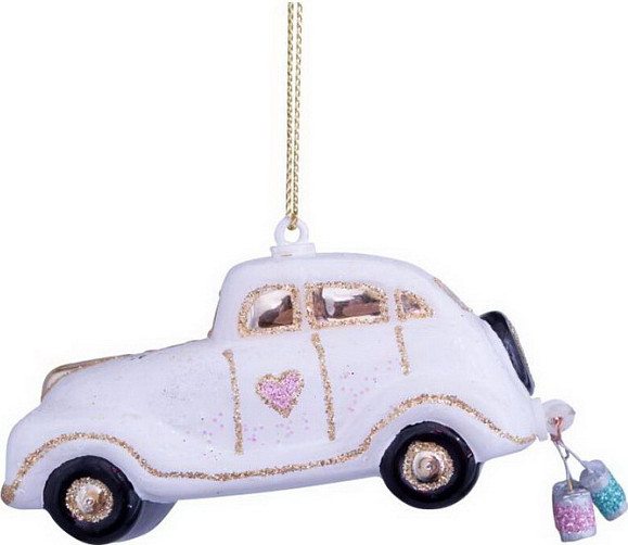 Елочная игрушка Vondels Свадебный автомобиль / 1240225045014 - фото