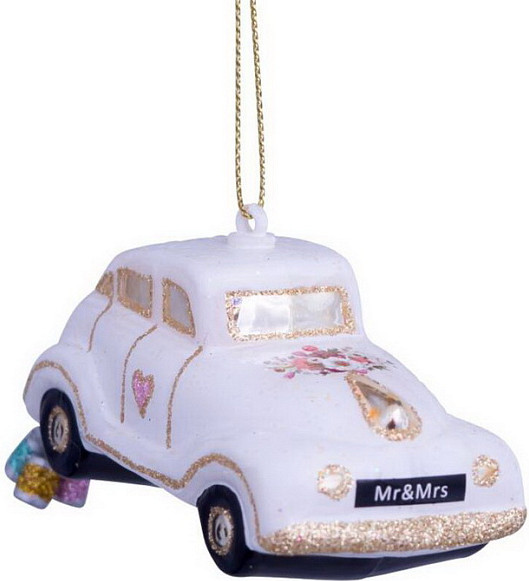 Елочная игрушка Vondels Свадебный автомобиль / 1240225045014