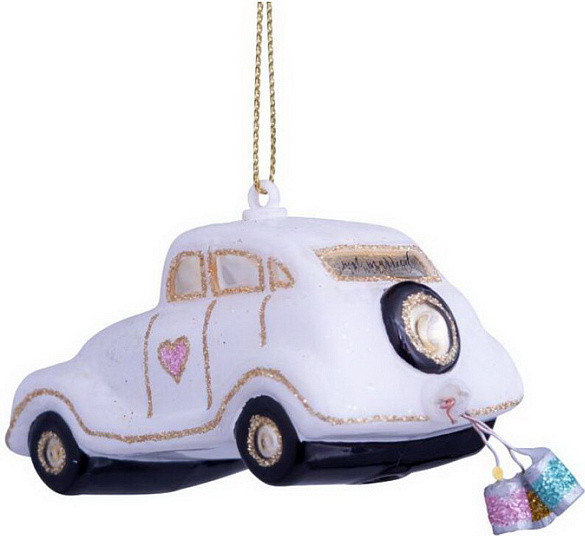Елочная игрушка Vondels Свадебный автомобиль / 1240225045014