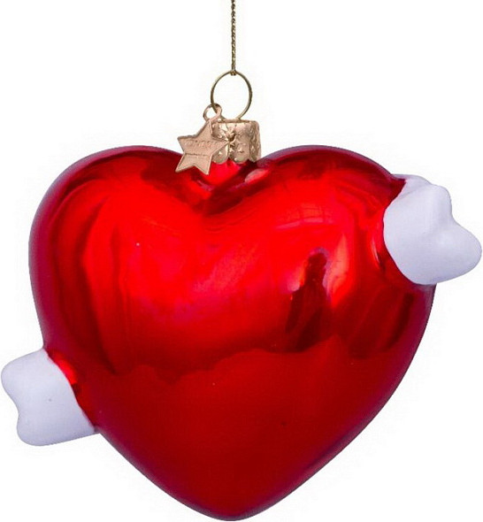 Елочная игрушка Vondels Сердце Forever / 3201322008027