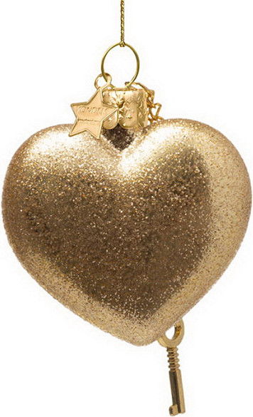 Елочная игрушка Vondels Сердце с ключиком / 4250101065583