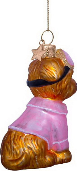 Елочная игрушка Vondels Собачка в пижаме / 2232250085010