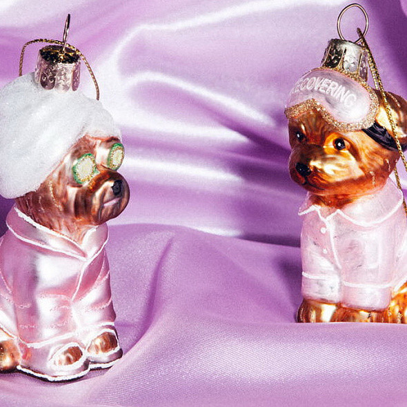 Елочная игрушка Vondels Собачка после душа / 2232250095057