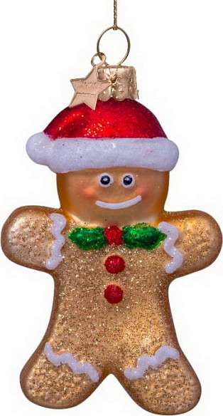Елочная игрушка Vondels Человечек пряничный / 1222810085032