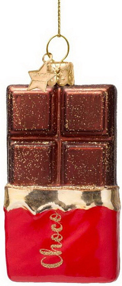 Елочная игрушка Vondels Шоколадка / 2250650110019 - фото