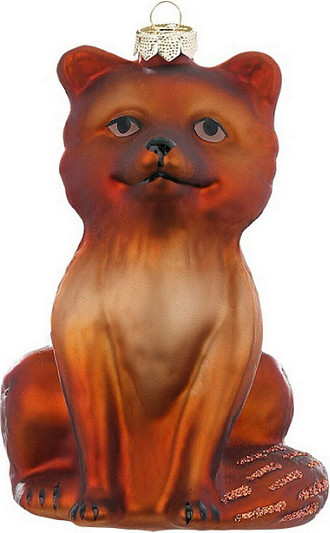 Елочная игрушка Inge's Christmas Figural Glass Ornaments Лисенок / 64699H120 - фото