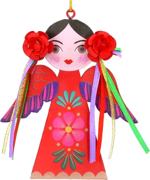 Елочная игрушка Gisela Graham Девушка с лентами Carnival 16555-2 - фото