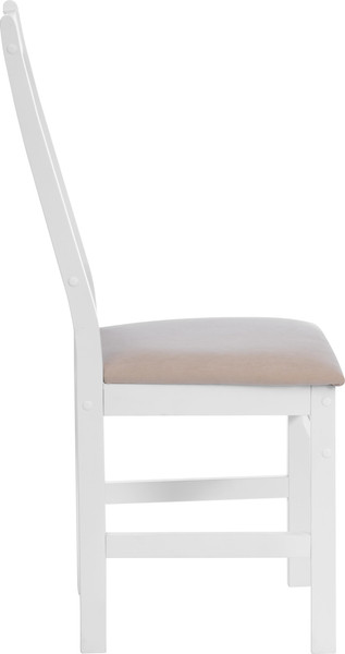 Набор стульев Tetchair Crossman (2шт, белый/велюр бежевый)