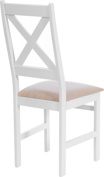 Набор стульев Tetchair Crossman (2шт, белый/велюр бежевый)