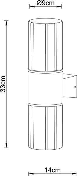 Бра уличное Arte Lamp A6515AL-2BK