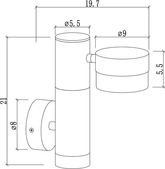 Бра уличное Arte Lamp A2362AL-2BK