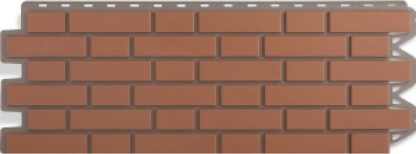 Фасадная панель Альта-профиль Кирпич клинкерный Красный - фото