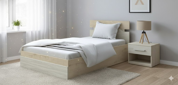 Односпальная кровать Proson Milton с ПМ 90x200