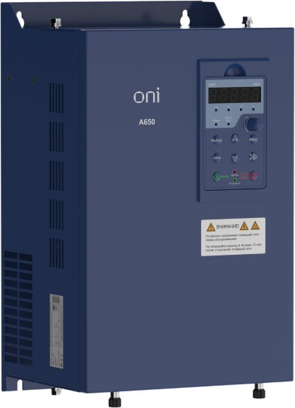 Частотный преобразователь ONI A650 380В 3Ф 22кВт 45А M / A650-33E22TM - фото