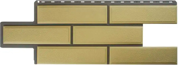 Сайдинг Альта-профиль Камень Венецианский песчаный - фото