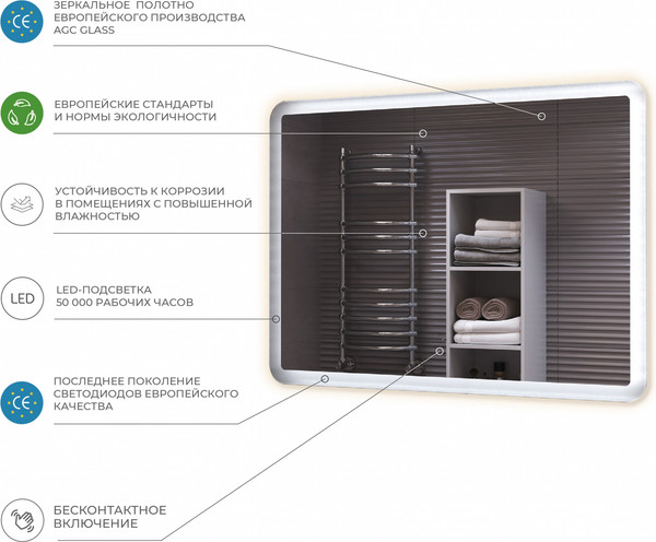 Зеркало Vigo Wing Classic 400