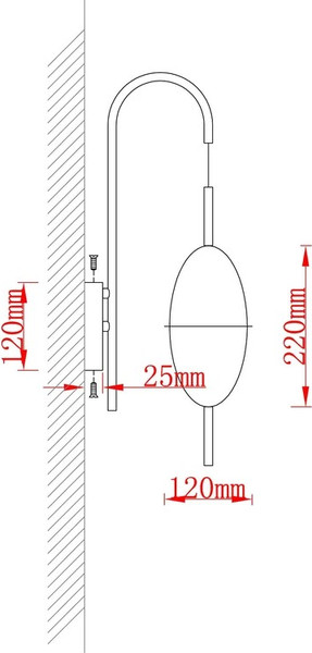 Бра Arte Lamp A2089AP-3GO