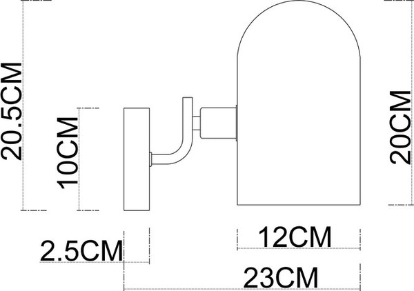 Бра Arte Lamp A5454AP-1PB