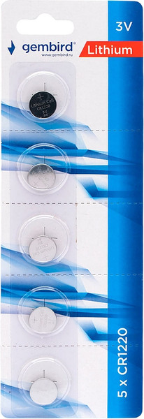 Комплект батареек Gembird GB-CR1220-5B