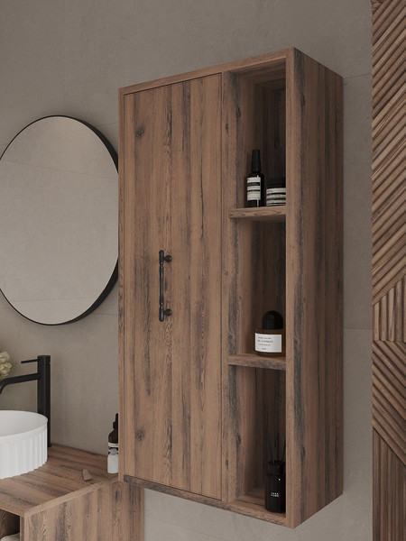 Шкаф-полупенал для ванной ЗОВ Дион-Анталья Aplow - фото