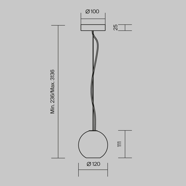 Потолочный светильник Maytoni Basic Texture MOD461PL-01GR