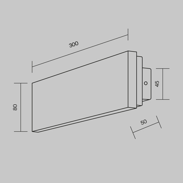 Бра Maytoni Basic Texture MOD461WL-L8BGK