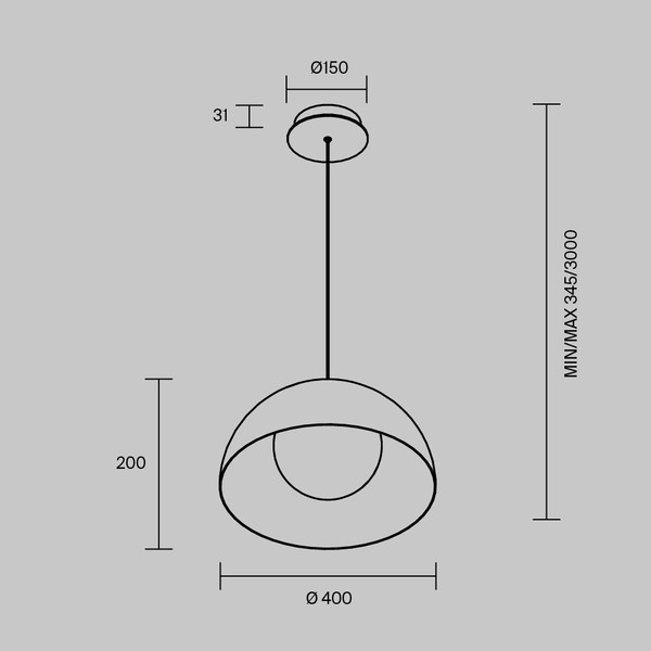 Потолочный светильник Maytoni Batten MOD472PL-L20B3K