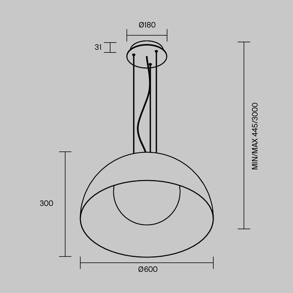 Потолочный светильник Maytoni Batten MOD472PL-L33B3K