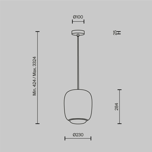 Потолочный светильник Maytoni Brio MOD466PL-L12GR3K