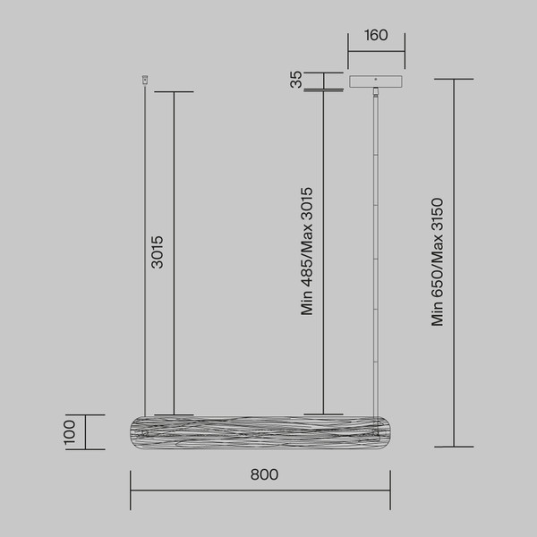 Потолочный светильник Maytoni Frostum MOD439PL-L20BSK