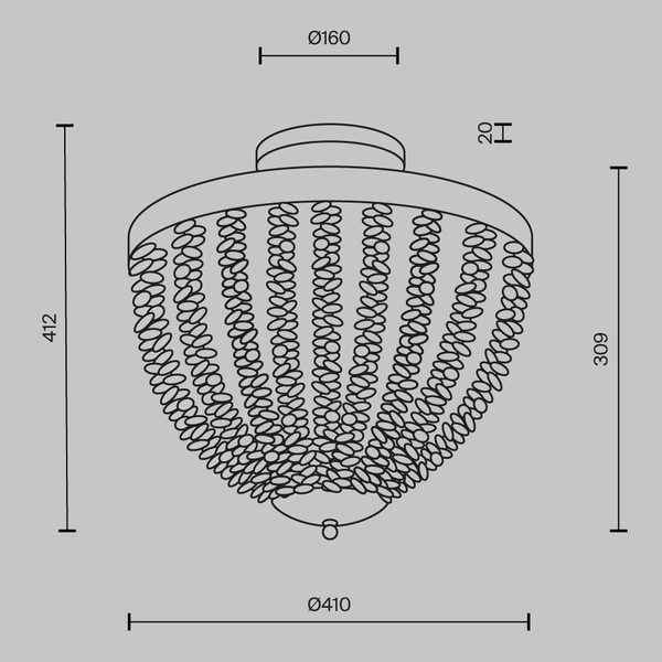 Люстра Maytoni Intrigue MOD440CL-03BS