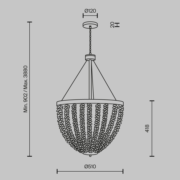 Люстра Maytoni Intrigue MOD440PL-06BS