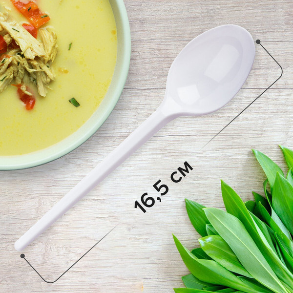 Набор одноразовых ложек Laima Бюджет / 600947