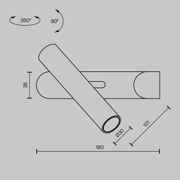 Бра Maytoni Paradox MOD442WL-L8BS3K