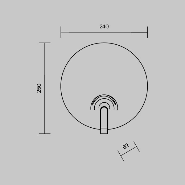 Бра Maytoni Regatta MOD481WL-L8BS3K