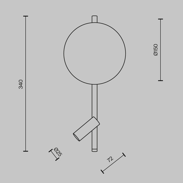 Бра Maytoni Solution MOD450WL-L9BG3K